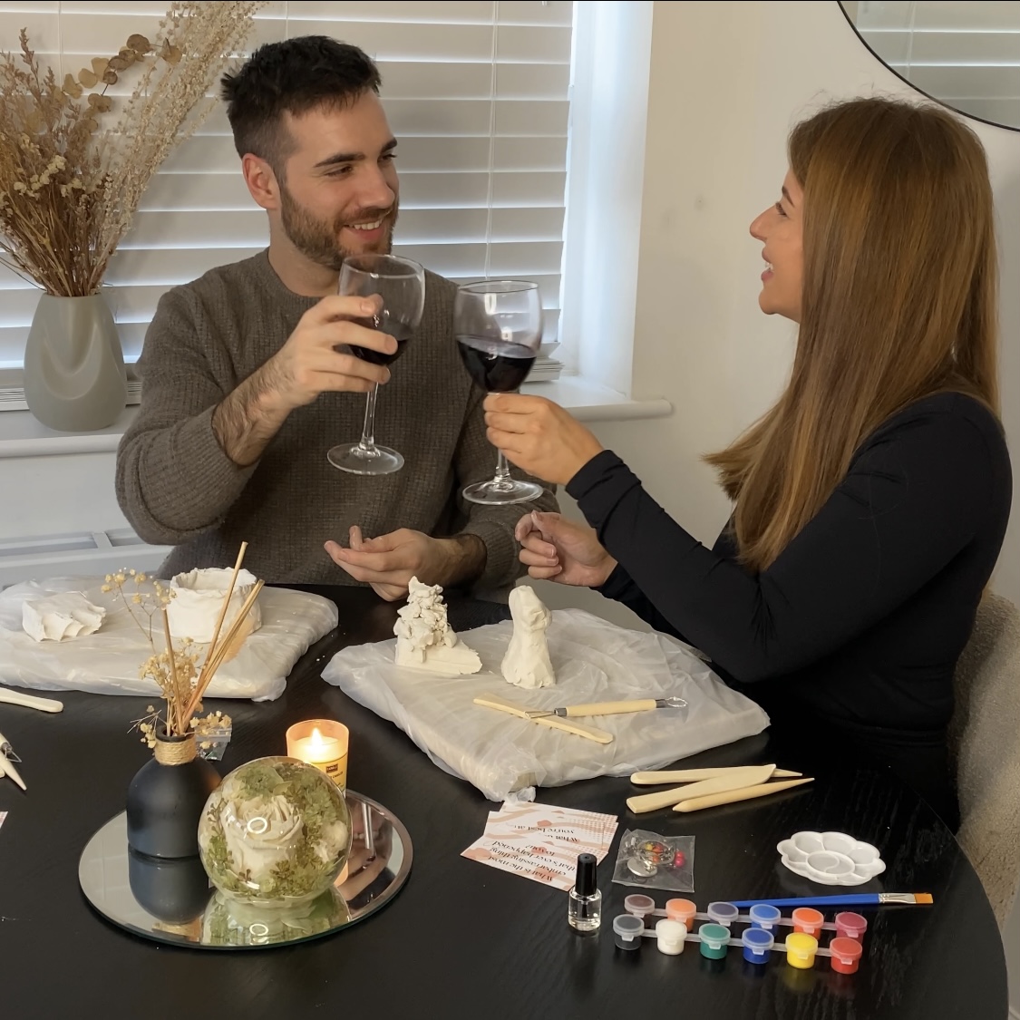 Couple enjoying date night